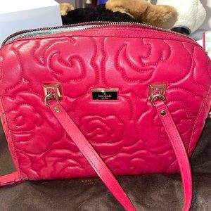 Red leather Kate Spade bag